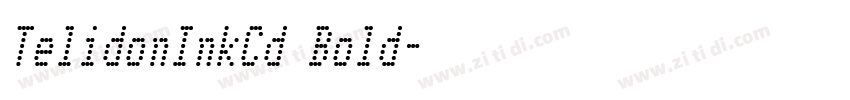 TelidonInkCd Bold字体转换